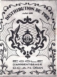 ECOLE D APPRENTISSAGE DE LA MARINE 1958 DISTRIBUTION DES PRIX  (1)